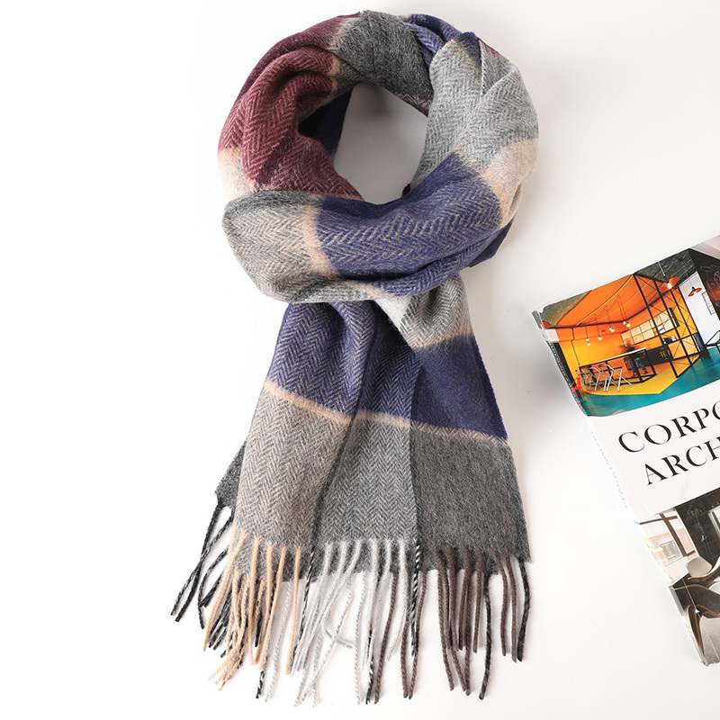 送运费险 牧绒多斯羊绒围巾女100纯羊绒高端礼盒装 围脖男士秋冬装