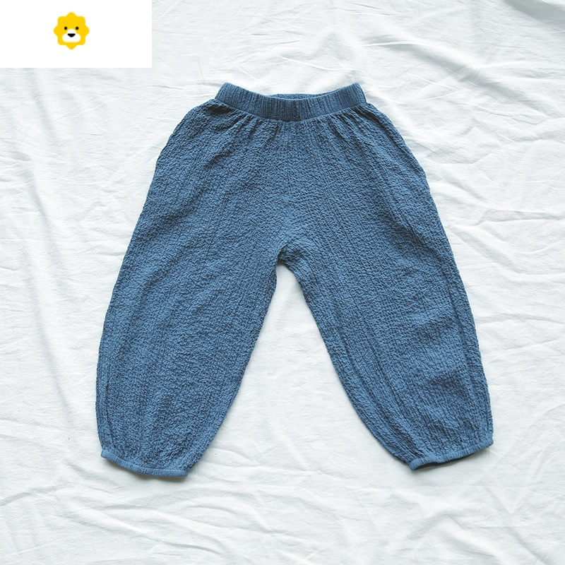 喻娄男童薄款防蚊裤20新款夏季透气宽松灯笼裤薄款长裤儿童休闲裤子