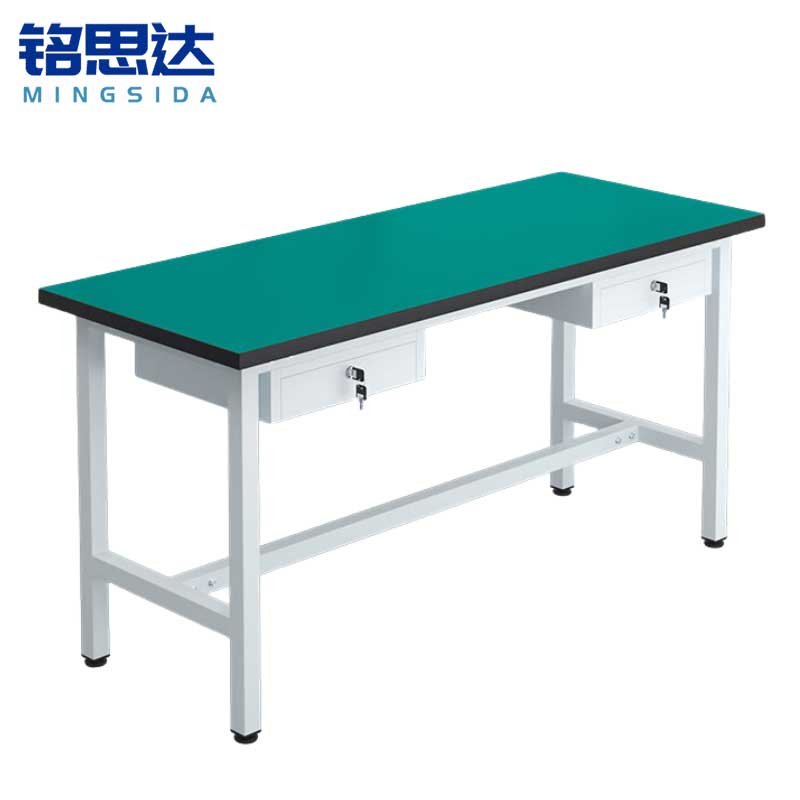 铭思达轻型防静电工作台 150*60*75cm双抽张