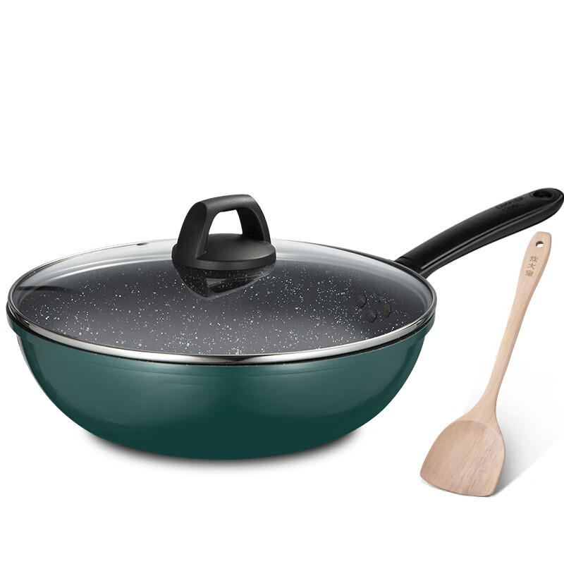炊大皇(COOKER KING)翠釜系列炒菜锅32cmBG32MW铝合金炒锅32cm