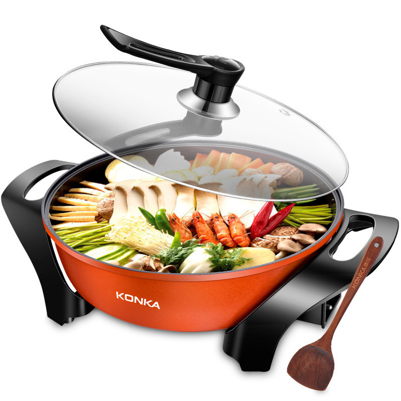 康佳(KONKA)电火锅 KEP-5LR01 家用多功能 进口涂层 5L 韩式锅