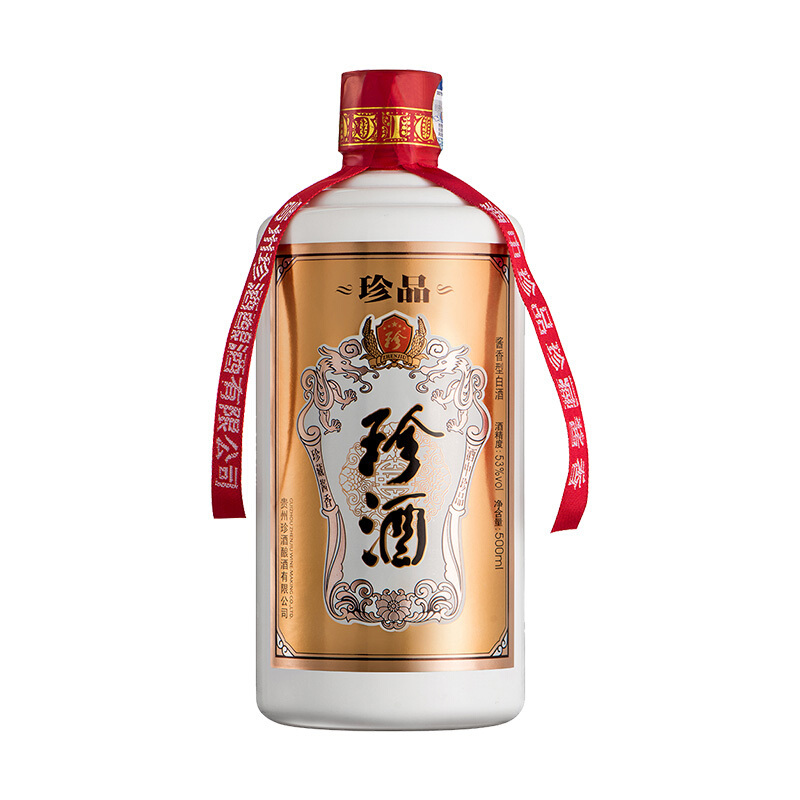 贵州珍酒 珍品 酱香型白酒 53度500ml*6瓶 易地茅台