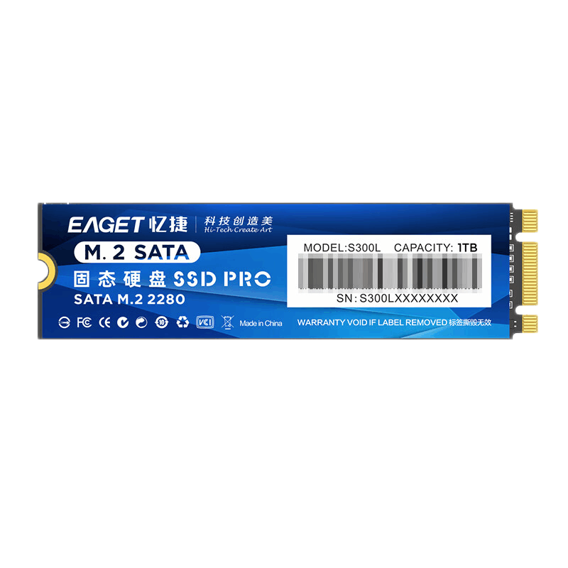 忆捷(Eaget) S300L-1TB固态(SSD固态硬盘、M.2接口、NGFF协议)【价格