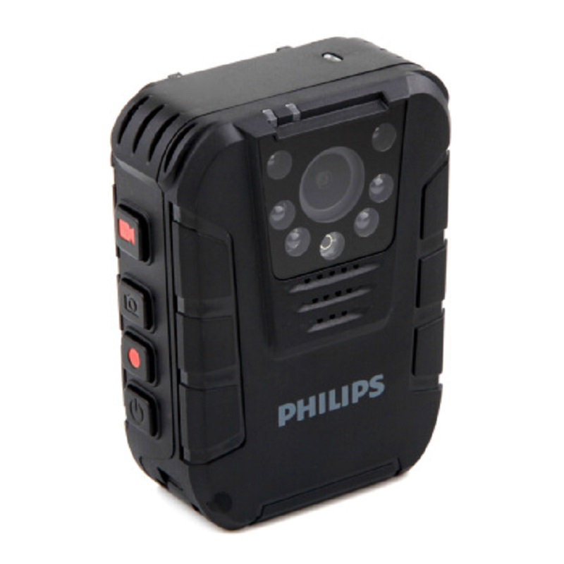 飞利浦(PHILIPS)VTR8100 64G+遥控器 2000万像素150°广角1080P红外夜视摄像机记录仪取证执法