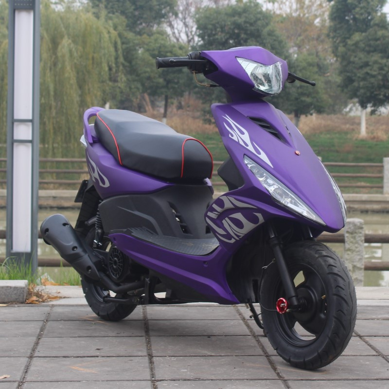 澳派全新改装轮毂灯鬼火摩托车白幽灵整车125cc燃油助理国四电喷跑车