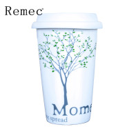 金禹瑞美(Remec)水具/水杯 双层隔热陶瓷水杯 树款 陶瓷杯 水杯 茶杯 奶杯 咖啡杯 杯子