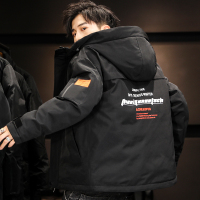 YUANSU棉衣男士冬季外套2020新款冬装潮流连帽棉袄短款衣服工装羽绒棉服棉衣