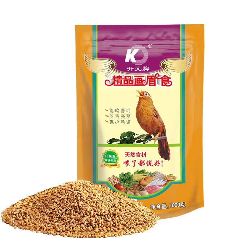 画眉鸟食画眉食鸟饲料画眉斗鸟专用食 提性壮膘颗粒鸟粮1000克