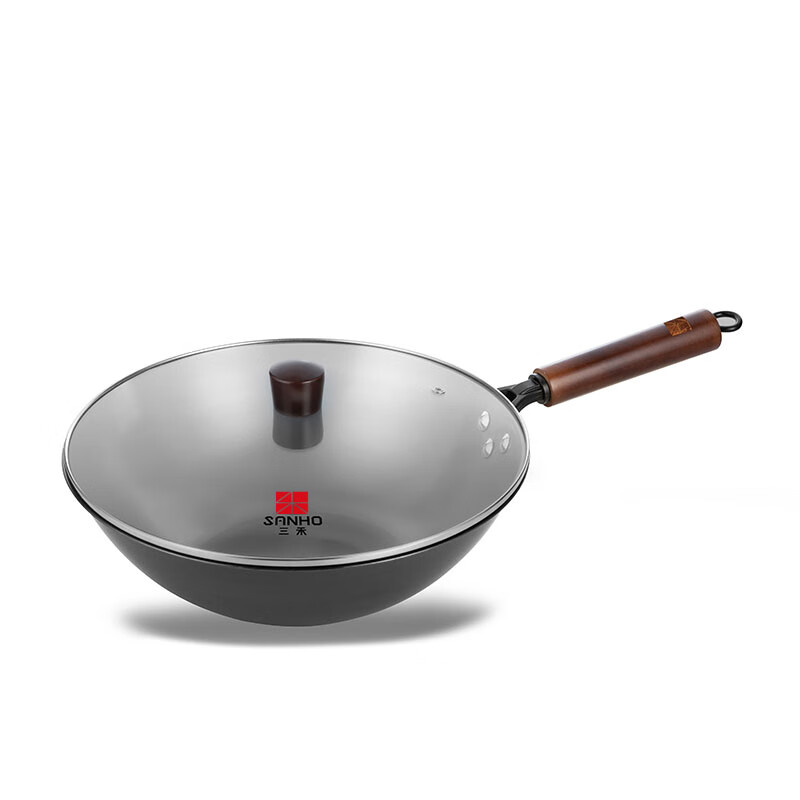 三禾32CM窒化龙铁锅TC32P5高清大图