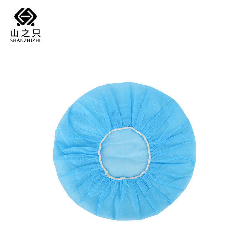 山之只 防尘 一次性棉纱帽子 19寸100个/包高清大图