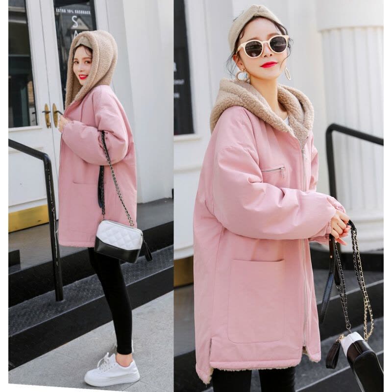 迪鲁奥(DILUAO)孕妇装冬装秋冬加绒中长款怀孕期韩版秋季羽绒服棉袄冬装上衣潮图片