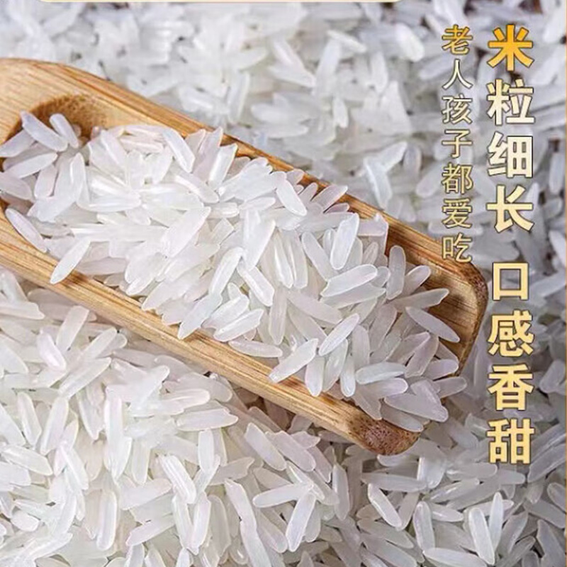 北大荒大米5kg晶莹剔透米粒细长口感香甜玉晶香米xbH9703高清大图