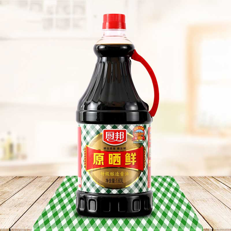厨邦原晒鲜1.63L /桶装 调味品酱油生抽天然鲜非转基因黄豆酿造酱油