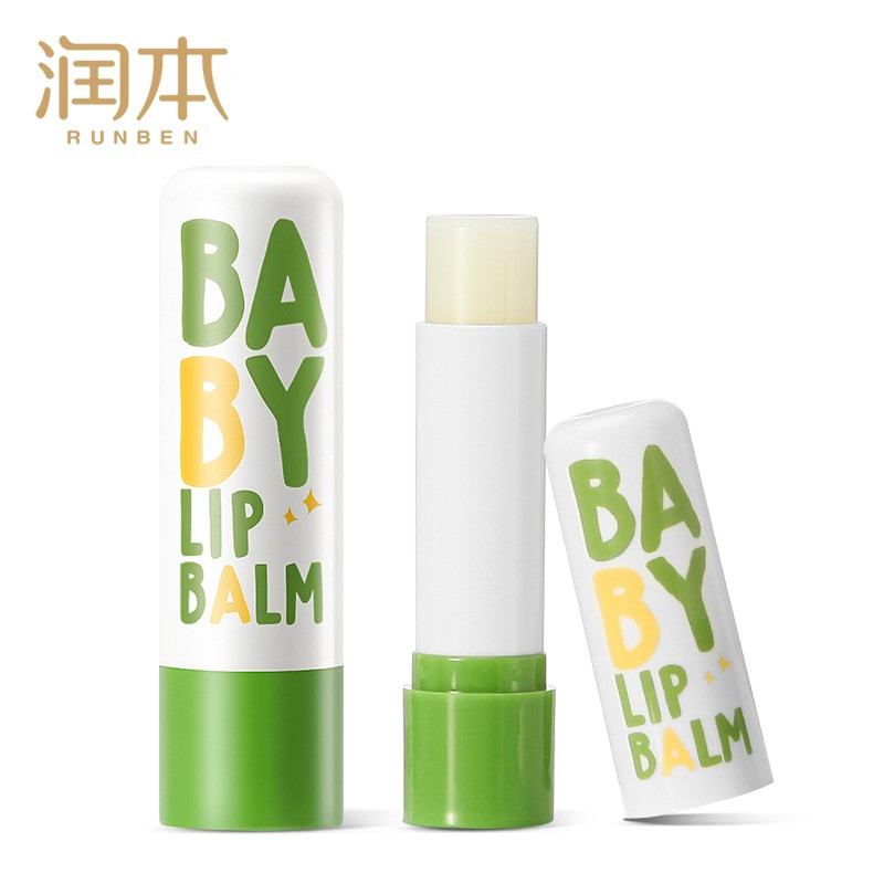 润本 儿童唇膏婴儿护唇膏4g×2支 宝宝润唇膏保湿防干裂补水防皴 无香型
