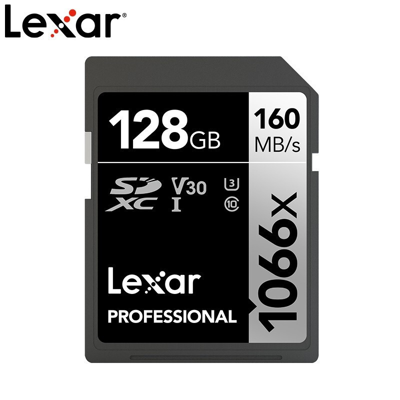 雷克沙(Lexar)SD卡128G V30 (1066X) 160M/120M