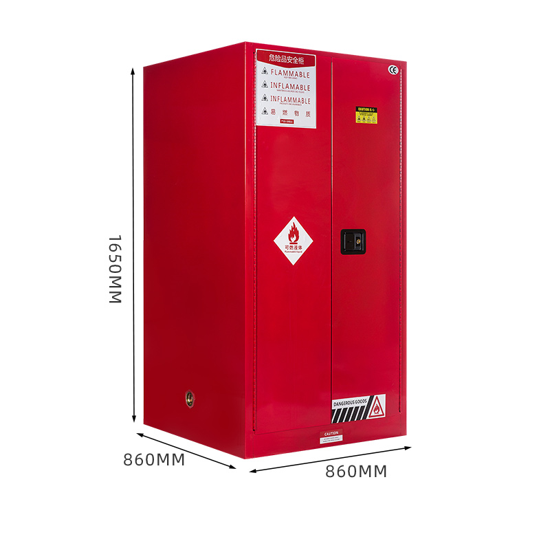 臻远zyaqg-r60工业安全柜防爆柜化学品实验柜易燃液体存储柜 60加仑红色高清大图