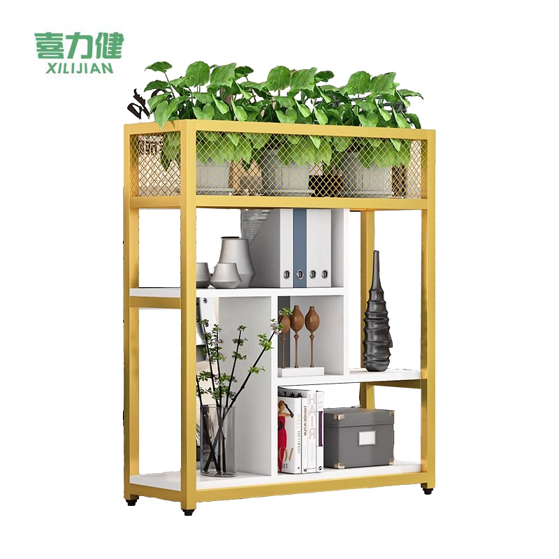 喜力健 铁艺花架 白色板金架-120CM 个高清大图