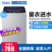 Haier/海尔 7公斤全自动波轮洗衣机大神童7kg洗衣机 小型家用 EB70M919