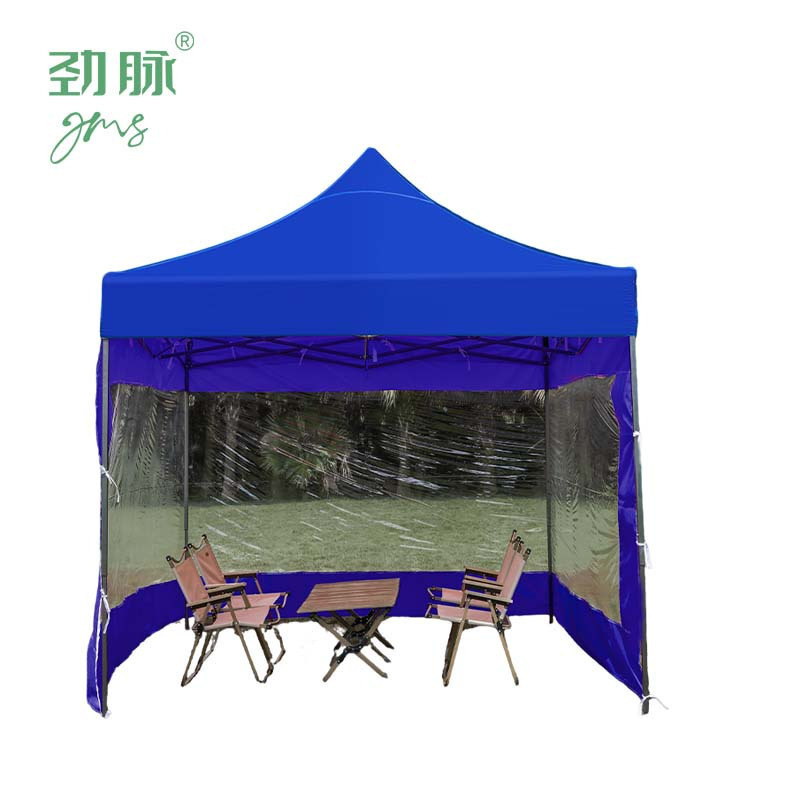 劲脉 三面透明围挡帐篷 红色-3*6*3M 顶高清大图