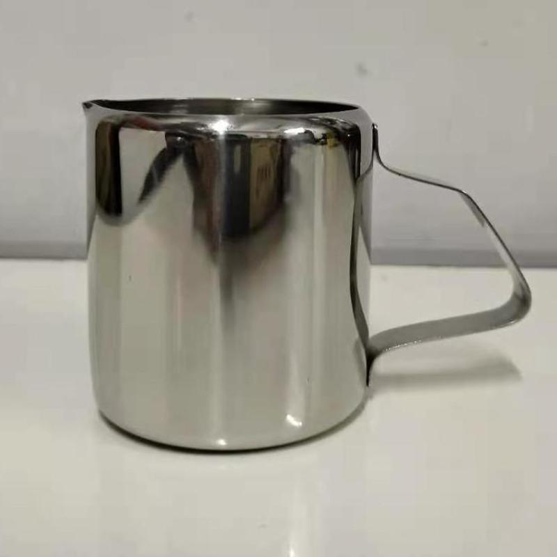 多用途咖啡不锈钢拉花杯 花式咖啡尖嘴杯咖啡拉茶壶 拉花缸奶泡杯 90ML(3安士)