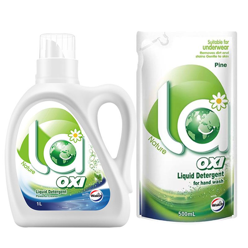 威露士洗衣液la有氧洗3斤装(机洗1L+手洗500ml*1袋) 除菌除螨温