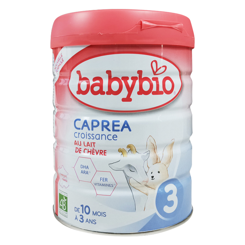 法国进口 伴宝乐(babybio)有机3段羊奶粉 山羊奶粉10-36个月800g*6罐装