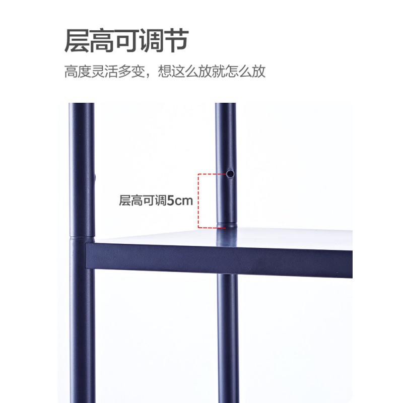 不锈钢冰箱夹缝厨房置物架落地式多层微波炉收纳架子缝隙侧超窄柜收纳层架 三维工匠高清大图