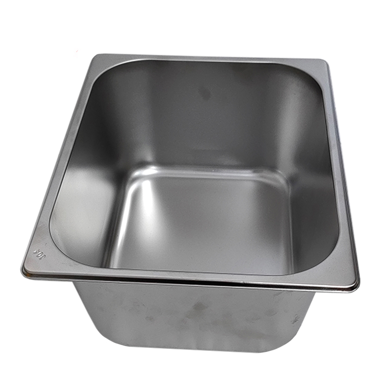 炯毅 不锈钢方盆餐盆商用份数盆1/2分餐盆打菜盆 份数盆304 325*265*150mm 个高清大图