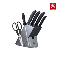 双立人(ZWILLING)Style厨房刀具7件套装 不锈钢家用切菜刀多用刀剁骨刀水果刀组合