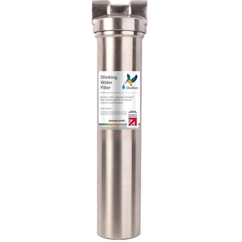 道尔顿(Doulton) 净水器家用台下直饮高端厨房净水除垢HISM12 SI拉丝不锈钢