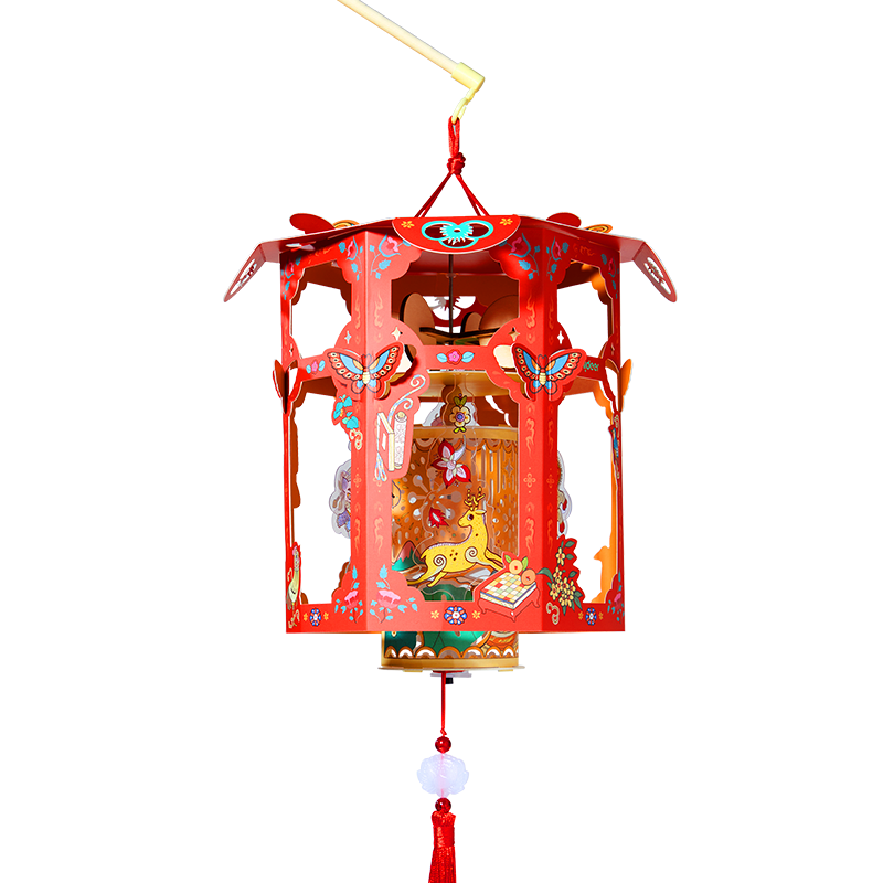 mideer弥鹿2025葫星高照中秋节灯笼儿童手工diy材料手提花灯宫灯高清大图