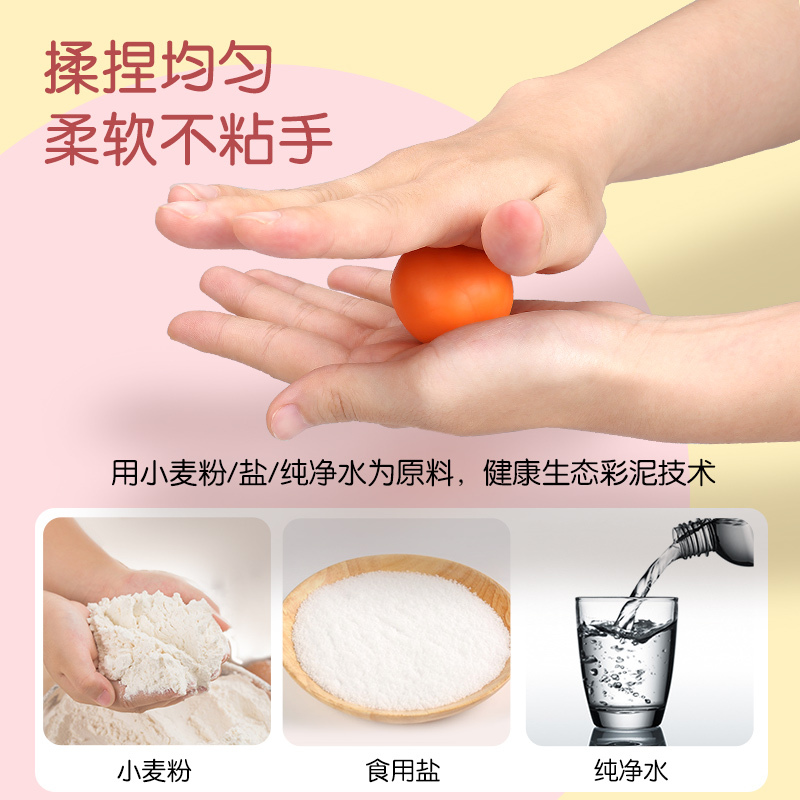 儿童小猪面条机玩具橡皮彩泥模具工具套装手工制作轻粘土女孩 雪糕机+水果甜品套装+收纳盒+12泥[加送12泥]