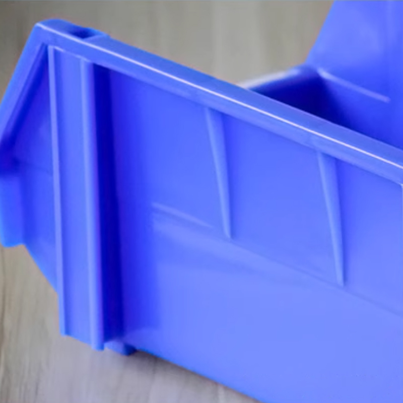 翌嘉 YJ5091052 加厚物料盒组合式零件盒 斜口盒 450x300x180mm蓝色高清大图