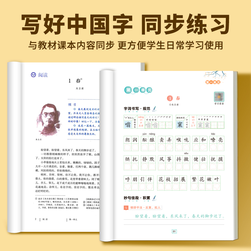 写好中国字练字帖 七年级上 [正版]写好中国字练字帖七八九年级上册语文同步字帖人教版写字课课练初中生控笔训练初一初二初三高清大图