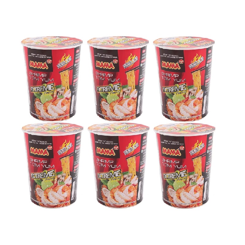 泰国进口泰氏妈妈冬阴功酸辣虾特辣味杯面60g高清大图