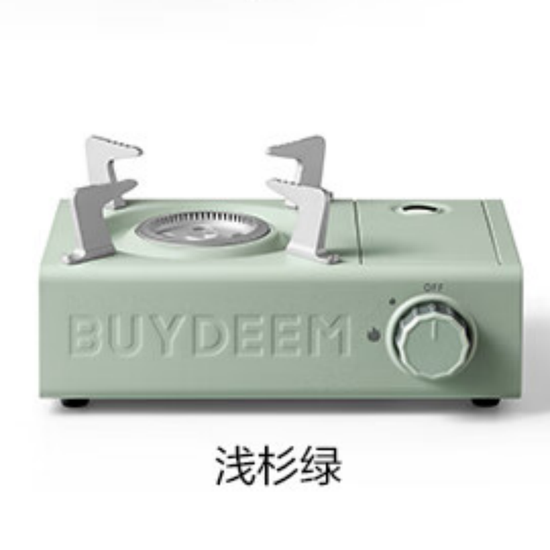北鼎(Buydeem)卡式炉户外迷你炉具便携式烧烤炉露营野餐 浅杉绿