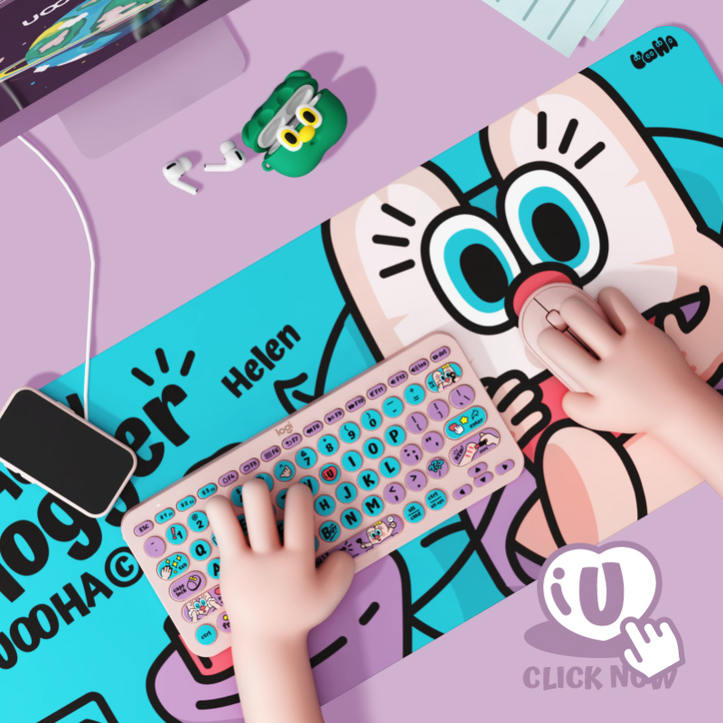 罗技(Logitech) UOOHA美妆博主联名款蓝牙键盘K380