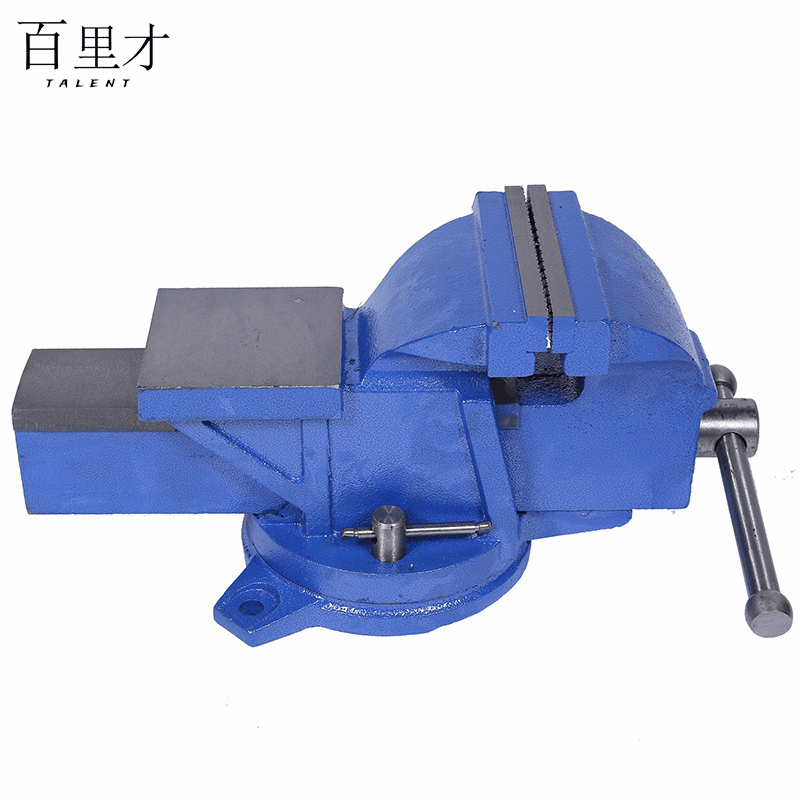 百里才 台虎钳 12寸 重型活动带砧台虎钳 小型工作台重型桌钳木工台钳夹图片