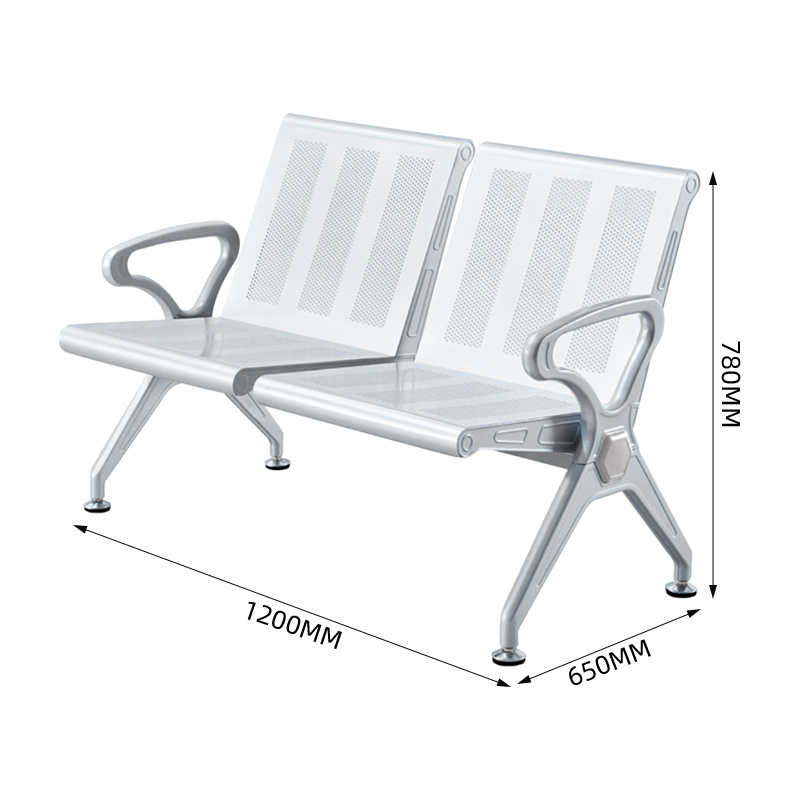 中豫鑫泽 ZYXZ5021019 连排椅机场椅公共座椅长椅等候椅 加厚款二人位高清大图