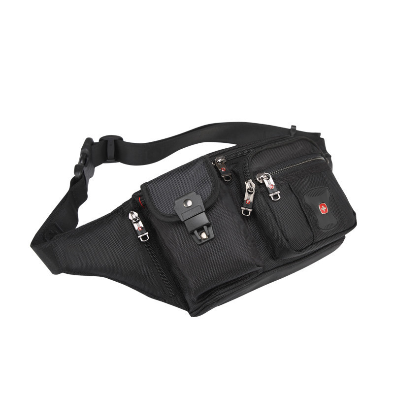 瑞士军刀腰包胸包手机挂包防水牛津布swissgear户外运动单肩斜挎包