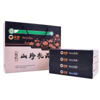 永富 精选有机压缩礼盒套装4件组合 干货菌菇 东北特产 有机秋木耳 猴头 元蘑 榛蘑 送礼佳品 净含量800g
