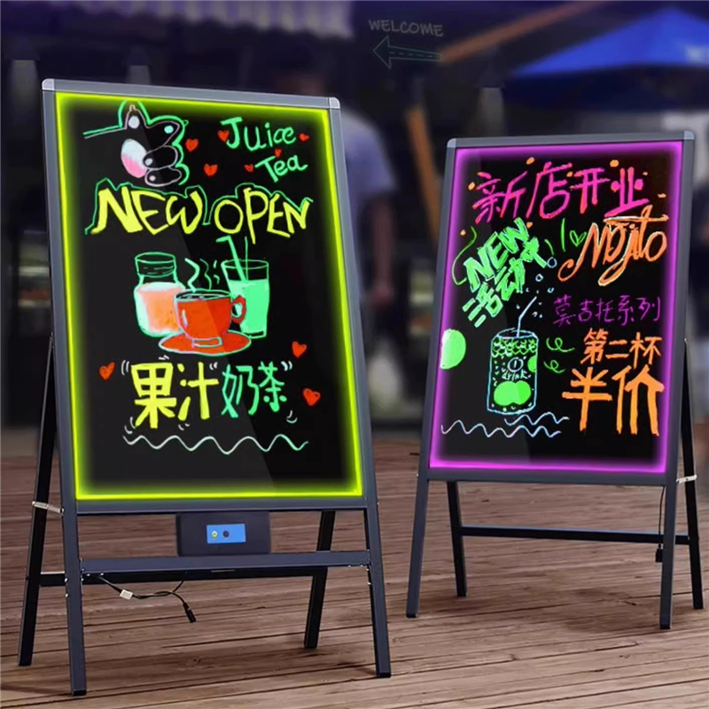 发光小黑板led荧光板 80*120cm
