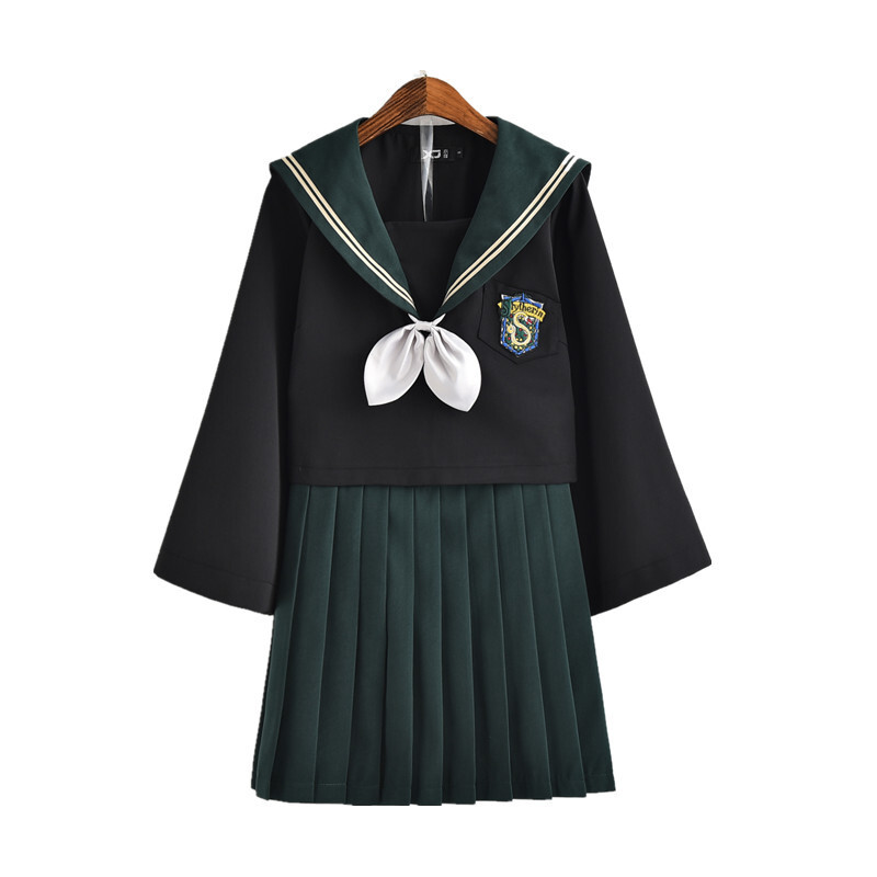 日系春秋学生jk制服cos哈利波特学院风水手服装制服百褶裙套装女fjq