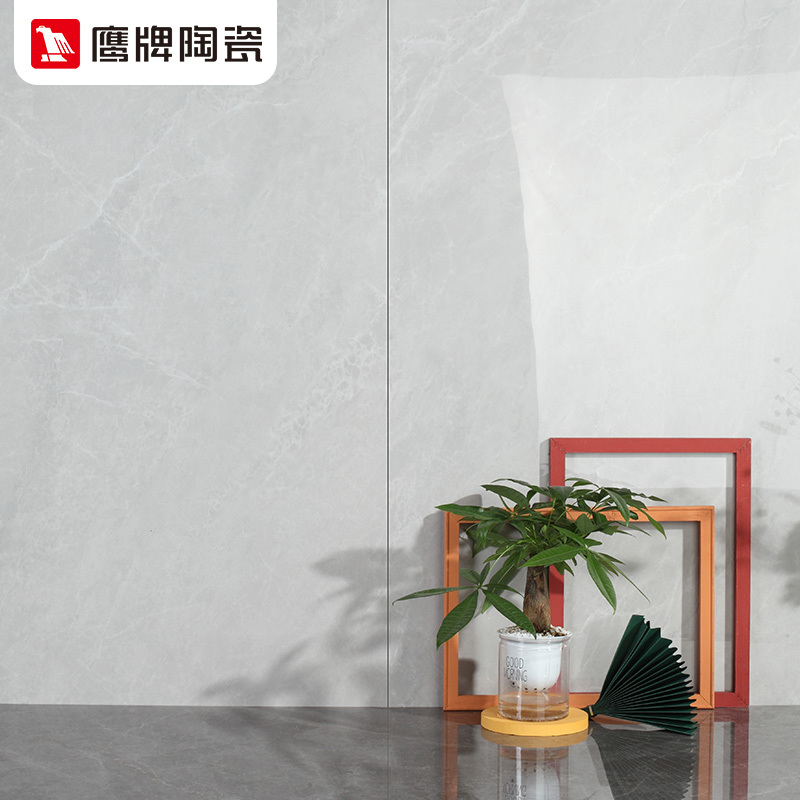 鹰牌瓷砖客厅大板现代简约通体砖750X1500瓷砖地砖电视背景墙艾伦灰
