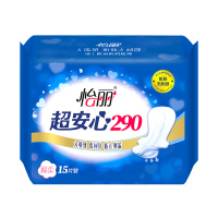 怡丽超安心15片290棉柔纤巧夜用290mm护翼卫生巾