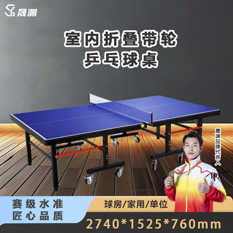 晟渊 乒乓球桌标准室内家用可折叠移动式比赛乒乓球台 Y1850L