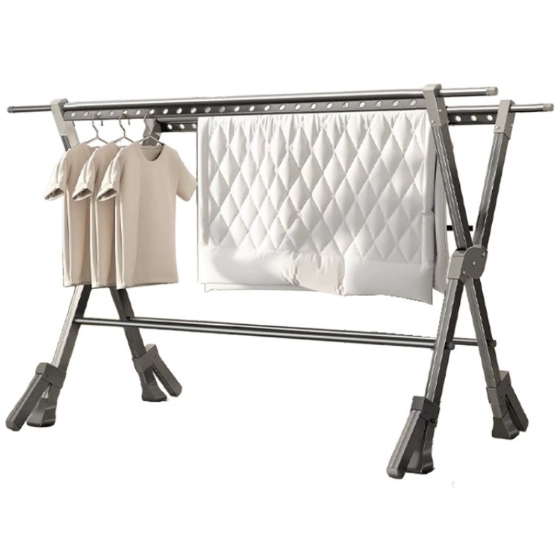 凌迪星双杆衣架130*67*116cm个高清大图