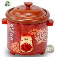 封后TB49030/KSC68-K电炖锅大容量电砂锅紫砂锅3L/6.8L煮粥锅汤锅 FENGHO 依立1升慢炖(可熬一晚