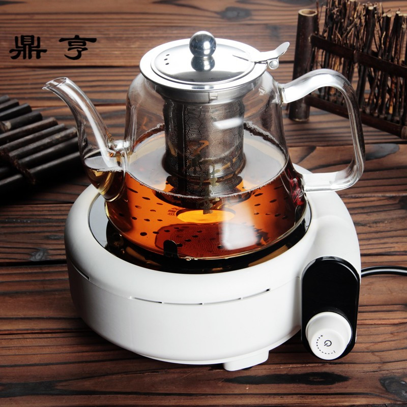 鼎亨煮茶器电陶炉自动定时烧水壶玻璃耐加热茶具家用茶壶套装粗陶
