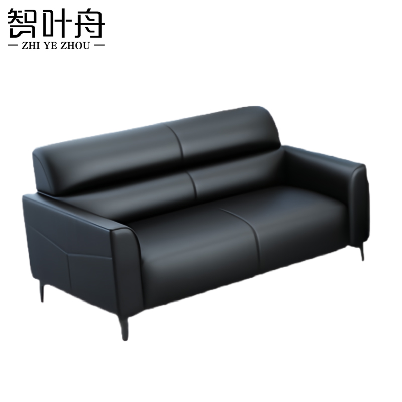 智叶舟会议沙发双人位115*70*78cm张高清大图
